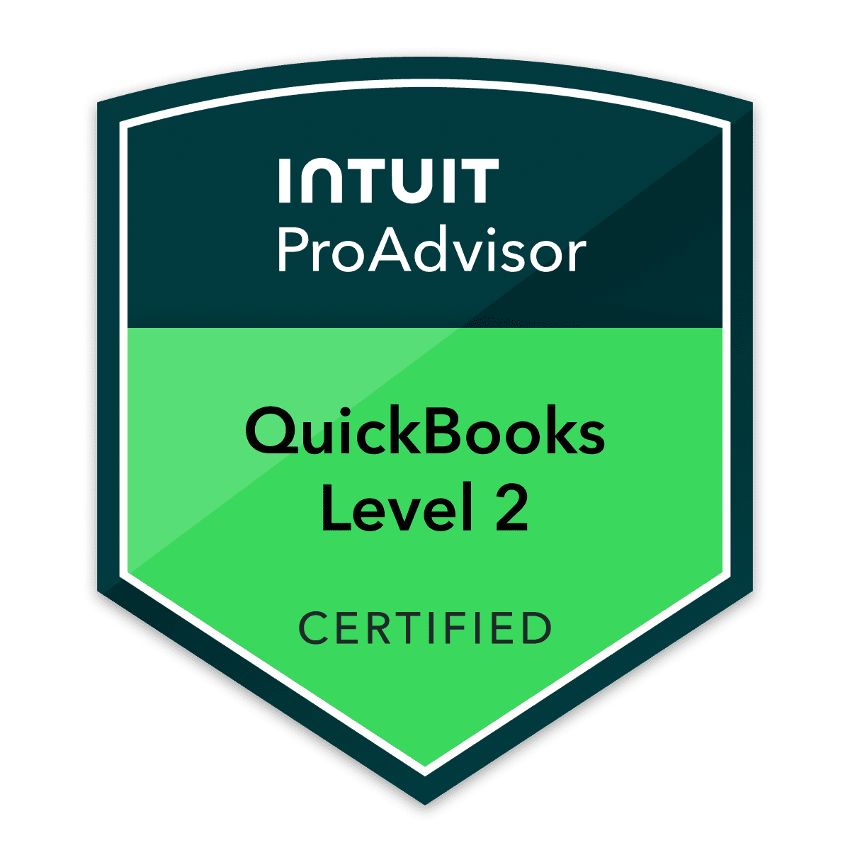 QuickBooks ProAdvisor Level 2 certification badge