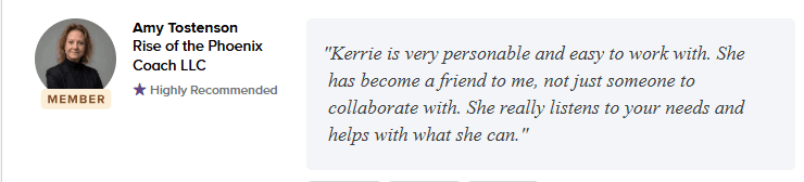 Client testimonial